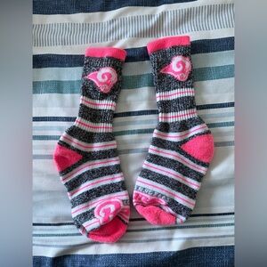 Los Angeles Rams Gray and Pink Crew Socks